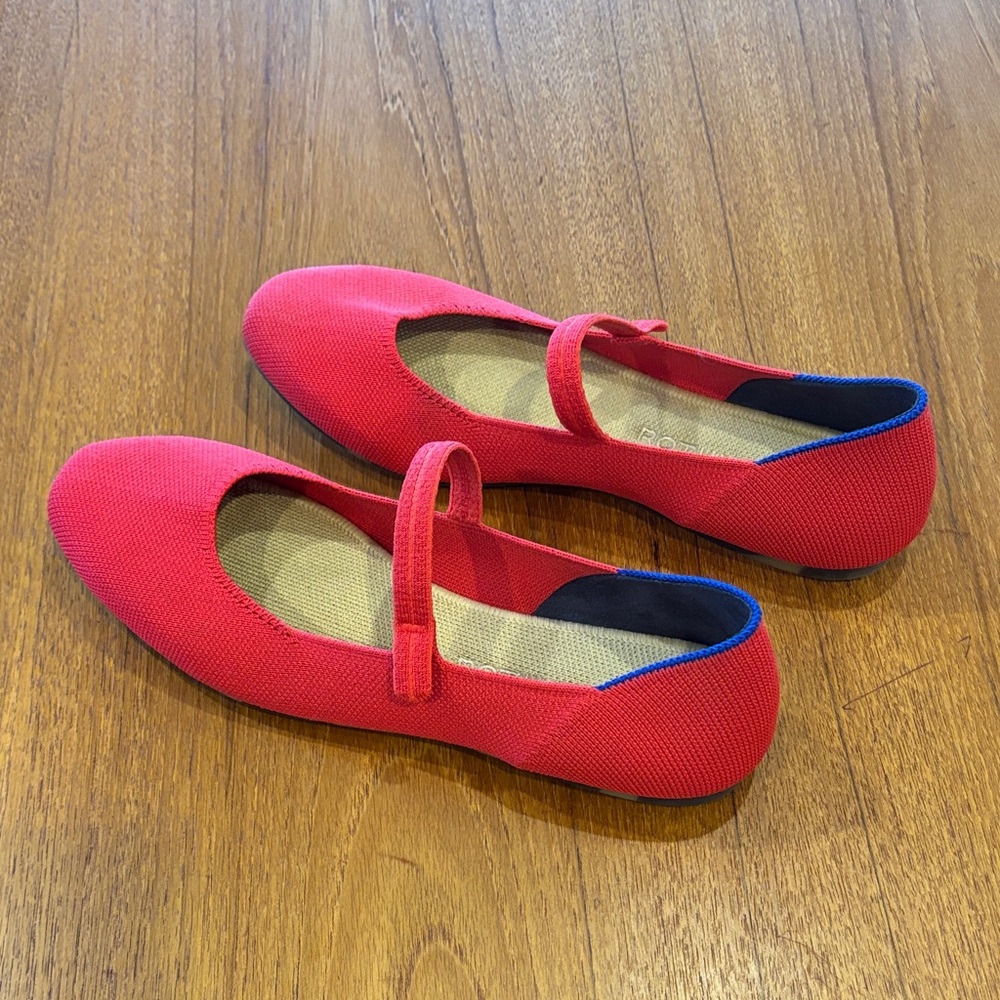 Rothy’s Mary Jane flats-Red, sz 9